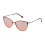 POLICE Herren SPL190548NTX Rechteckige Sonnenbrille - Schwarzer Acetatrahmen, Graue NXT-Polymerlinse, UV400-Schutz