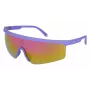Police Herren-Rechteck-Sonnenbrille SPLA28999UGX - Schwarzer Rahmen, graue Gläser