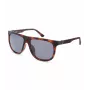 POLICE Herren SPLN33V59878P Rechteckige Polarisierte Sonnenbrille - Havanna Acetatrahmen, Braune Gläser, 59mm