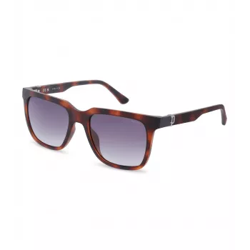 POLICE Herren Sonnenbrille SPLN34M540878 Havana Acetat Gestell Braune Gläser 54mm