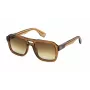 Police Herren-Sonnenbrille SPLN65V - Eckiges, mattschwarzes Gestell, graue Gläser, 55 mm