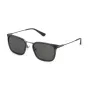 POLICE Herren SPLP27 Pilot-Sonnenbrille, Gunmetal Rahmen, Graue Polarized Gläser, 54mm SPLP27-54509P