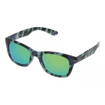 POLICE Herren-Sonnenbrille S194450GE1V Rechteckiger Metallrahmen, Gunmetal-Graue Gläser, 50/22/140 mm, UV400