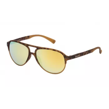 POLICE Herren-Sonnenbrille SK0475449EG - Schwarzer Rahmen, graue Gläser, 54 mm