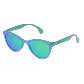 POLICE Herren-Sonnenbrille SPL08654715V Havana Rechteck 65/17/140 mm