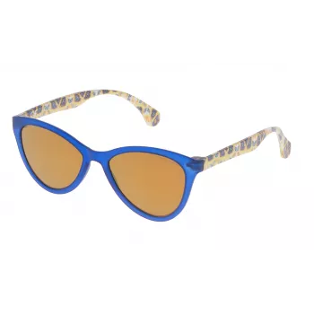 POLICE Herren-Sonnenbrille SPL08654J15G Havana Acetatrahmen Grau Verlaufsglas 65/17/140 mm