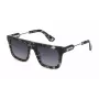 POLICE Herren-Sonnenbrille SPLF71-533KUY Schwarzer Rahmen Graue Gläser 53/21/145 mm UV400
