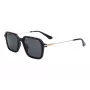 Police Herren-Sonnenbrille SPLL10-520700 Rechteckig Vollrand Schwarzer Rahmen Smoke Grey Gläser 52/20/145 mm