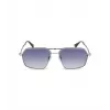 POLICE Herren-Sonnenbrille SPLL86M580F94 Dark Havana Square Acetatrahmen Grau Gradient Glas UV400 58/16/145 mm