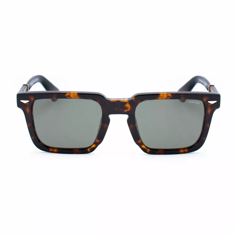 Police Herren-Sonnenbrille SPLL88-520722 - Acetatrahmen, Polycarbonatgläser, UV-Schutz