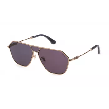 Police Herren-Sonnenbrille SPLL89-628FFY - Glänzend schwarzer Rahmen, rauchgraue Gläser, 62 mm