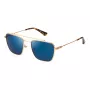 Police Herren-Sonnenbrille SPLN38-54300B Schwarzer quadratischer Acetatrahmen graue Gläser 54/19/145 mm