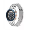 POLICE Herrenuhr 15995JSTBL61M 46mm blaues Zifferblatt blaues Lederarmband