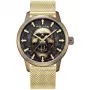 POLICE Herrenuhr Blaze Collection PEWJG0005504 44mm Edelstahlgehäuse Schwarzes Lederarmband Analog Quarz