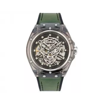 Police Herrenuhr PEWGR1592406 44mm Edelstahlgehäuse Lederarmband Analog Quarz