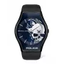 POLICE Herrenuhr PEWJA2002302 45mm Edelstahlgehäuse Lederarmband