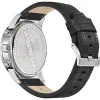 POLICE Herrenuhr PEWJF2203305 48mm Chronograph Schwarzes Zifferblatt Lederarmband