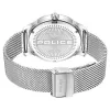 POLICE Herrenuhr PEWJG0005204 44,3mm Quarz Analog Edelstahl Schwarzes Zifferblatt Lederarmband