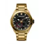 POLICE Herrenuhr PEWJH2110302 50mm Edelstahl Quarz Analog Schwarzes Zifferblatt Lederarmband