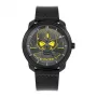 POLICE Herrenuhr PL15714JSB02 44mm Schwarzes Zifferblatt Lederarmband