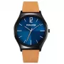 Police Herrenuhr PL15918JSB03 44mm Edelstahl Leder Schwarz
