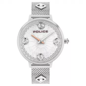 Police Herrenuhr PL16031MS04M 36mm Edelstahl Blaues Zifferblatt