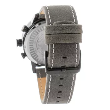 POLICE Herrenuhr R1451281001 Adder Kollektion 46mm Edelstahlgehäuse Schwarzes Lederarmband Analog Quarz
