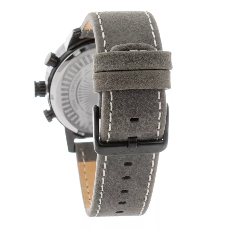 POLICE Herrenuhr R1451281001 Adder Kollektion 46mm Edelstahlgehäuse Schwarzes Lederarmband Analog Quarz