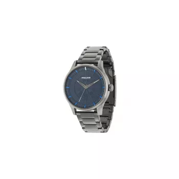 Police Herrenuhr R1453282003 44mm Edelstahl Schwarzes Zifferblatt Lederarmband Quarz Analog