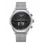 Police Herrenuhr Ranger II PEWJG0006504 44mm Blaues Zifferblatt Braunes Leder