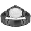 POLICE Raho Herrenuhr Quarz mit schwarzem Zifferblatt und Lederarmband PEWJG2202902