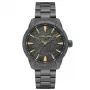 POLICE Raho Herrenuhr Quarz mit schwarzem Zifferblatt und Lederarmband PEWJG2202902