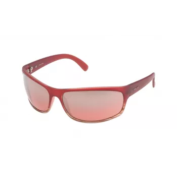POLICE S186371ACNX Unisex Aviator Sonnenbrille - Schwarzer Acetatrahmen, graue Polycarbonat-Gläser, 71 mm Glasbreite