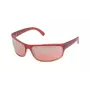 POLICE S186371ACNX Unisex Aviator Sonnenbrille - Schwarzer Acetatrahmen, graue Polycarbonat-Gläser, 71 mm Glasbreite