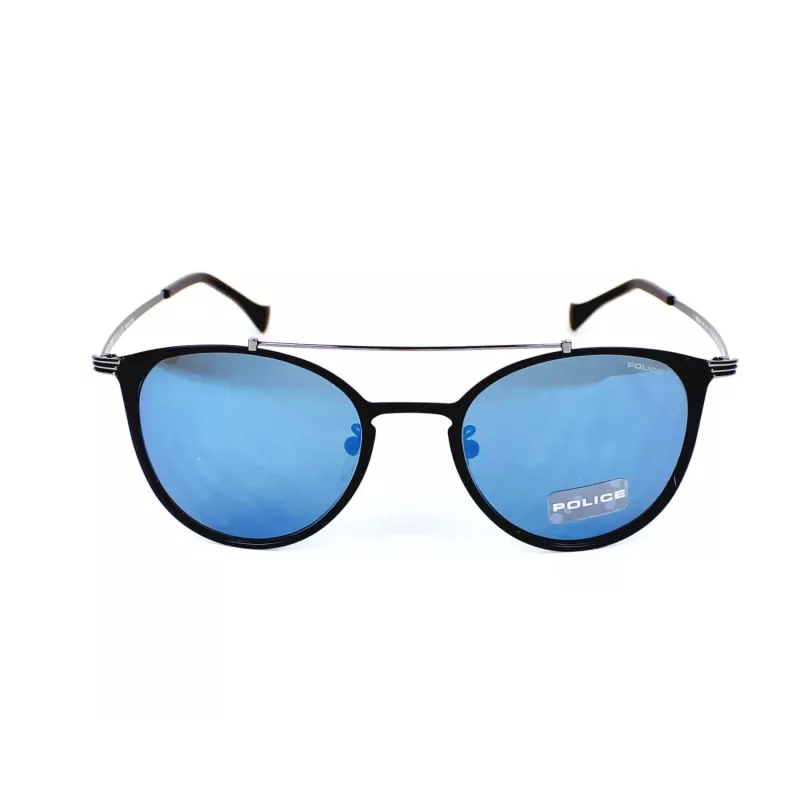 POLICE SPL15651599B Unisex Sonnenbrille - Rechteckiger Kunststoffrahmen UV400