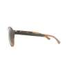 Police SPL1635594CP Unisex Rechteckige Sonnenbrille Havanna Acetatrahmen Grüne polarisierte Gläser 55/19/140 mm