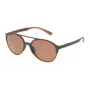 Police SPL1635594CP Unisex Rechteckige Sonnenbrille Havanna Acetatrahmen Grüne polarisierte Gläser 55/19/140 mm