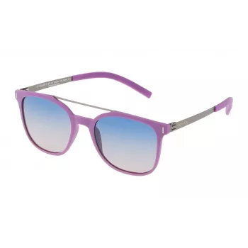 POLICE SPL16952GEAP Herren Rechteckige Havana Acetat Sonnenbrille mit Braunen Polycarbonat-Gläsern UV400