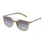POLICE SPL169N52G74P Herren eckige Acetat-Sonnenbrille - Polarisierte graue Gläser - 52/20/145 mm