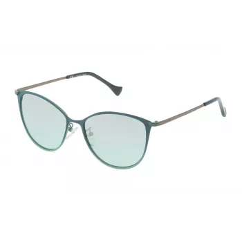 POLICE SPL19054KB1X Damen-Sonnenbrille - Schwarzer Acetatrahmen, graue Polycarbonatgläser, UV400-Schutz, 54 mm