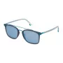 POLICE SPL58354M20P Unisex-Sonnenbrille - Schwarzer Acetatrahmen, graue polarisierte Gläser, 54 mm