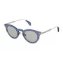 POLICE SPL624460579 Damen-Sonnenbrille - Glänzender schwarzer Acetatrahmen, graue Polycarbonatgläser, UV400-Schutz, 46 mm Glasbreite