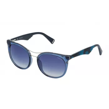 Police SPL758520955 Damen-Sonnenbrille Havanna Acetatrahmen Braune Gläser 52mm