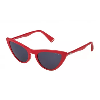 POLICE SPL902-540C74 Damen-Sonnenbrille Havanna Acetatrahmen Braune Gradientengläser 54mm