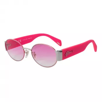POLICE SPLA18-540492 Damen-Sonnenbrille, rechteckig, Havana Braun Verlauf 54mm