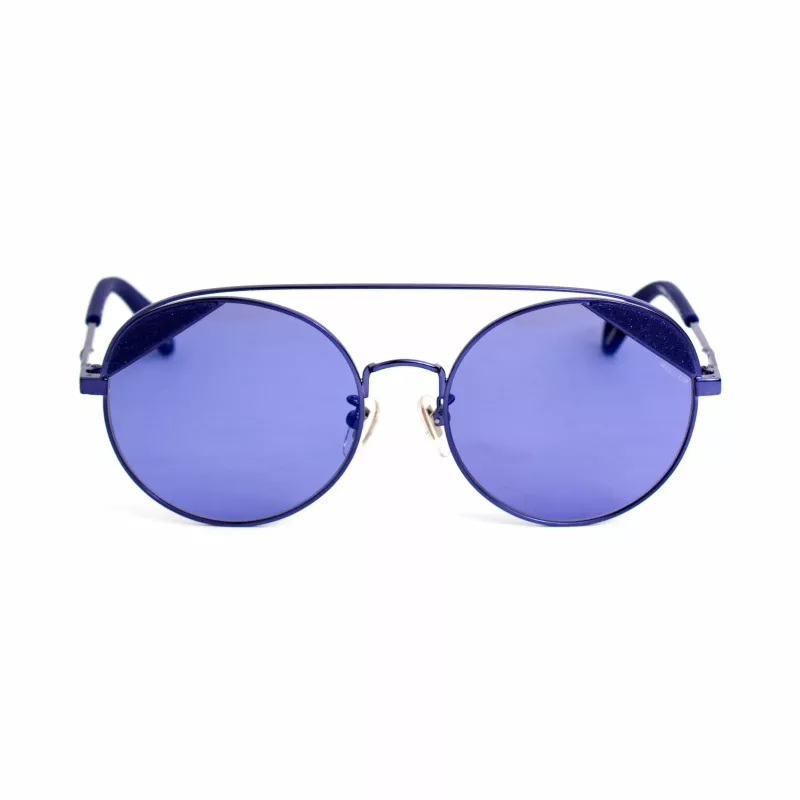 POLICE SPLA94548P6B Damen Rechteckige Polarisierte Sonnenbrille Havana Braun Acetatrahmen Braune Gläser 54/18/140 mm