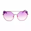 POLICE SPLA95568TNV Damen Katzenaugen-Sonnenbrille - Schwarzer Rahmen, grau verlaufende Gläser 56mm