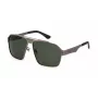 POLICE SPLL08-63I47P Herren-Sonnenbrille - Dunkelgrauer Acetatrahmen, graue polarisierte Gläser, 63/13/140 mm