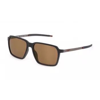 POLICE SPLL16-58V78X Herren-Sonnenbrille Havana Braun Gradient Rechteckig Acetat UV400