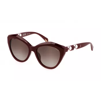 POLICE SPLL35-550G96 Damen Cat-Eye-Sonnenbrille Havana Braun Verlauf 55/14/140 mm